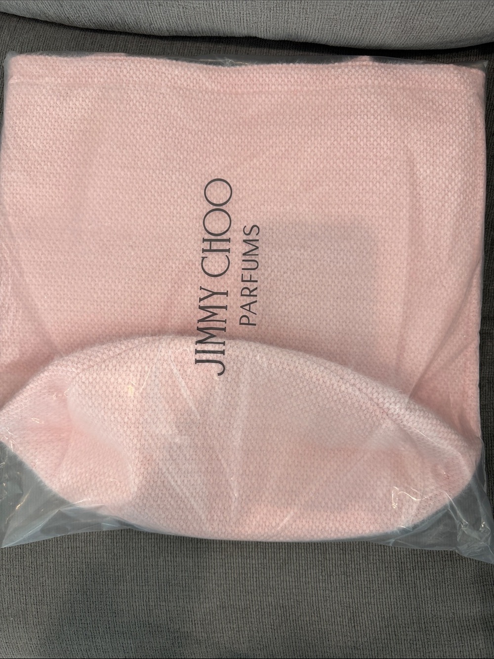 Jimmy Choo Soft Pink Knit Tote Bag NEW WITH TAGS